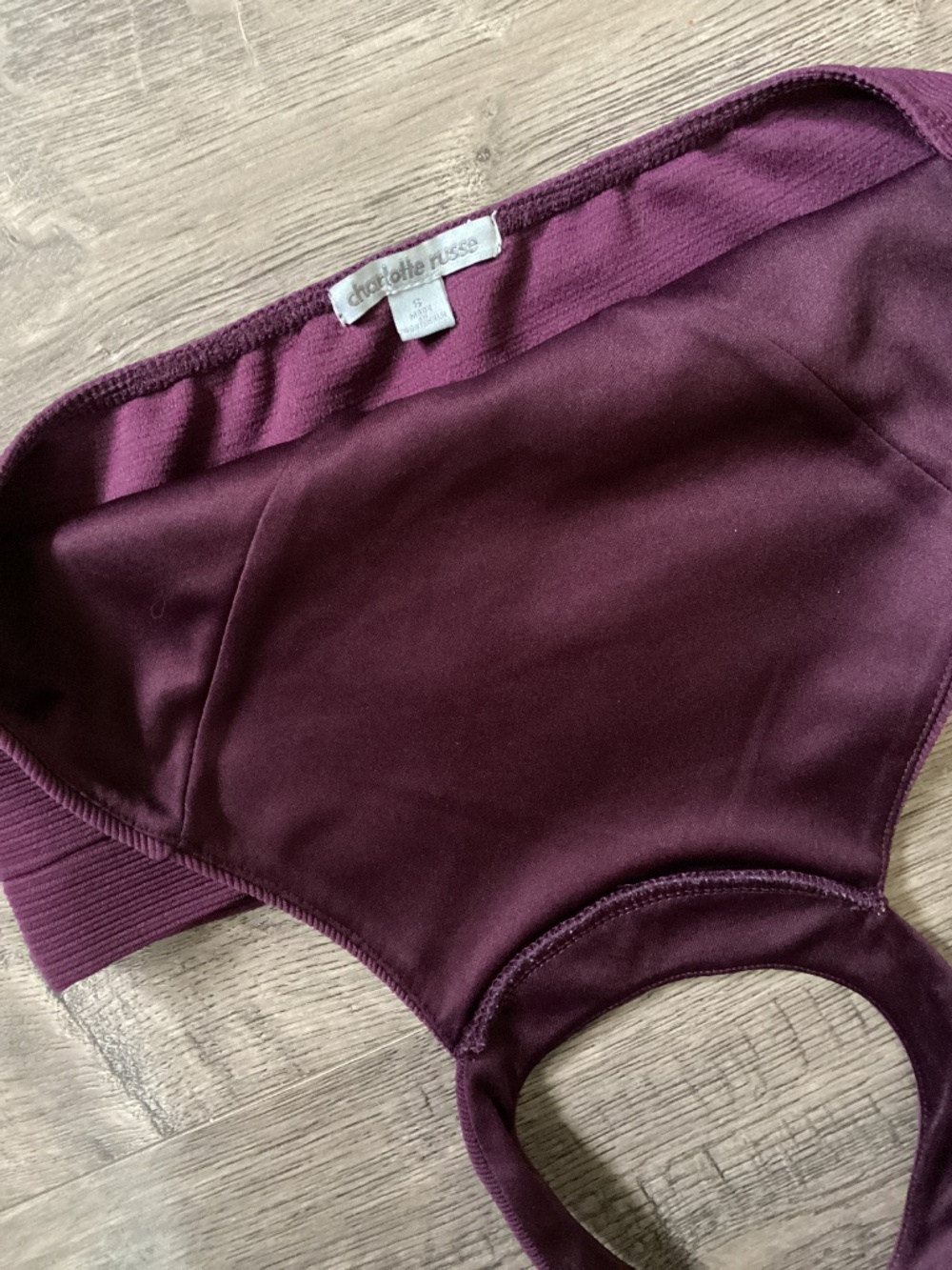 CHARLOTTE RUSSE purple top - Picture 3 of 3